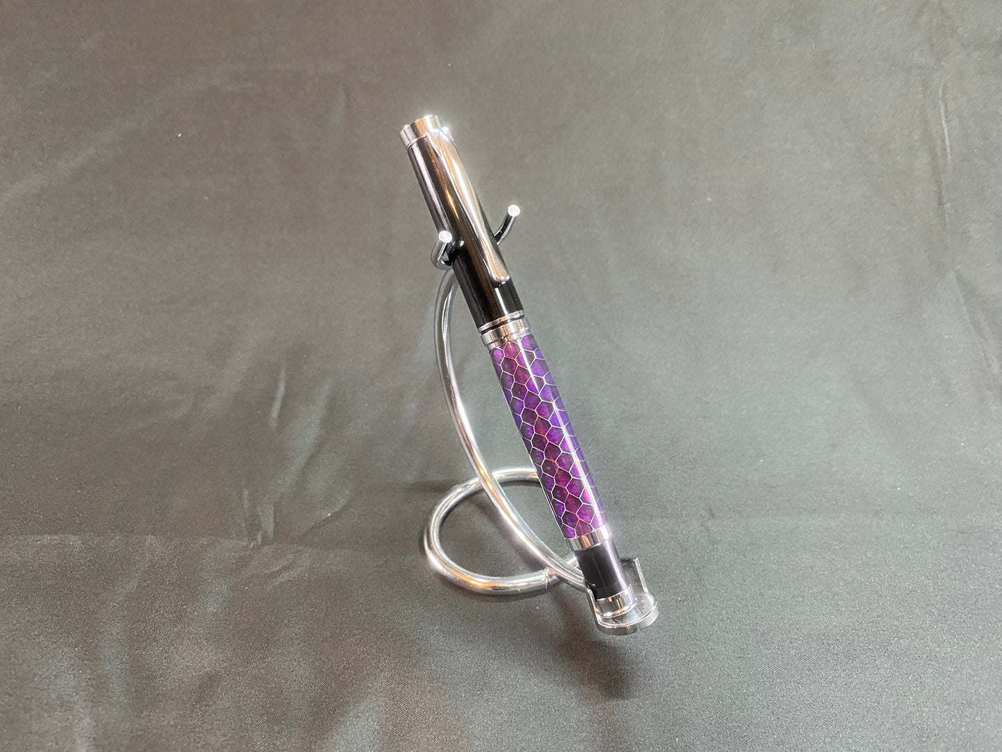 PURPLE and BLACK Metal HoneyComb Executive PEN