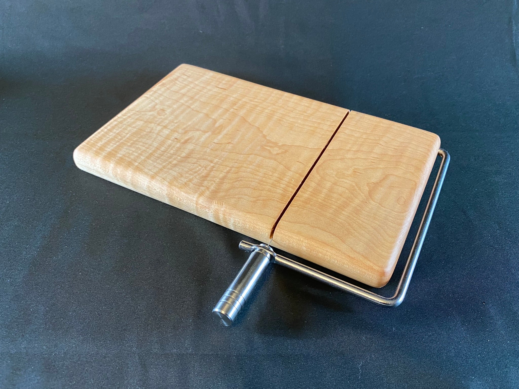 Curly/Tiger Maple Cheese/Cutting Board ... Wavy Edge outlet - 15.5 x 7 x 3/4